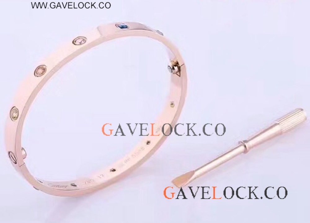 Replica Cartier Love Rose Gold Bangle Cartier Multicolor Love Bracelet